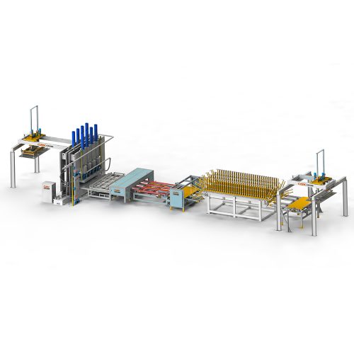 热压机贴面快速生产线-1 Hot Press Laminating Fast Production Line